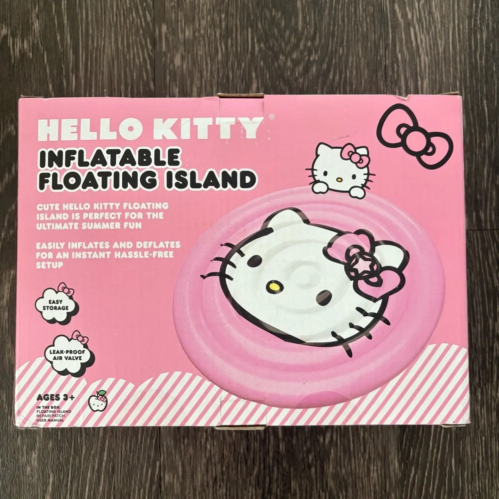 Hello Kitty Pink Inflatable Floating Island